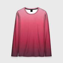 Лонгслив мужской Градиент гранатовый, цвет: 3D-принт