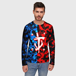 Лонгслив мужской Doom камуфляж текстура, цвет: 3D-принт — фото 2