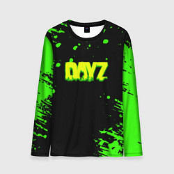Лонгслив мужской Dayz кислотное краски логотип, цвет: 3D-принт