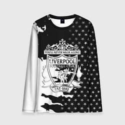 Лонгслив мужской Liverpool текстура спорт, цвет: 3D-принт