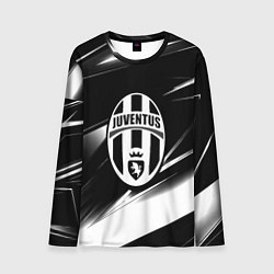 Лонгслив мужской Juventus geometry stripes black, цвет: 3D-принт
