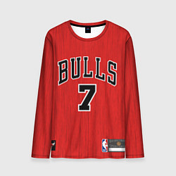 Лонгслив мужской NBA Bulls 7 Kukoc, цвет: 3D-принт