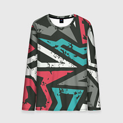 Лонгслив мужской Геометрический узор, цвет: 3D-принт