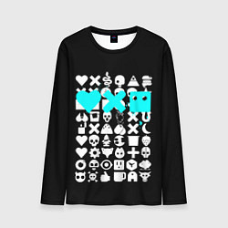 Лонгслив мужской Love Death and Robots синий, цвет: 3D-принт