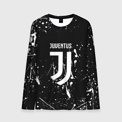 Мужской лонгслив Juventus брызги красок текстура