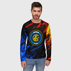 Лонгслив мужской Интер битва огней, цвет: 3D-принт — фото 2