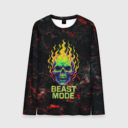 Мужской лонгслив Beast mode череп