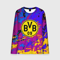 Лонгслив мужской Borussia абстрактные краски, цвет: 3D-принт