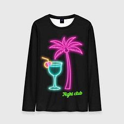 Лонгслив мужской Night club, цвет: 3D-принт