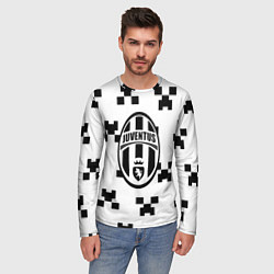Лонгслив мужской Juventus x minecraft pattern, цвет: 3D-принт — фото 2
