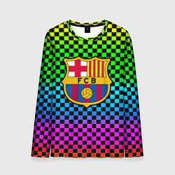 Лонгслив мужской Barcelona gradient neon, цвет: 3D-принт