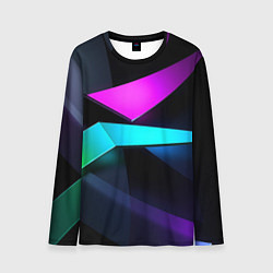 Мужской лонгслив Neon colored geometric