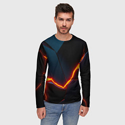 Лонгслив мужской Breaking block, цвет: 3D-принт — фото 2