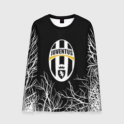 Лонгслив мужской Ювентус деревья белые, цвет: 3D-принт