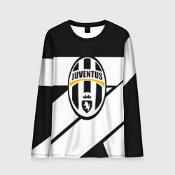 Лонгслив мужской Ювентус полосы геометрия линии, цвет: 3D-принт