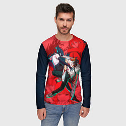 Лонгслив мужской Битва с Резе Человек бензопила, цвет: 3D-принт — фото 2