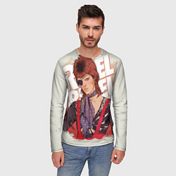 Лонгслив мужской David Bowie Rebel Rebel, цвет: 3D-принт — фото 2