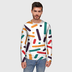 Лонгслив мужской Oval oil, цвет: 3D-принт — фото 2