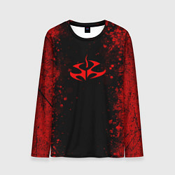 Лонгслив мужской Эмблема hitman на черном фоне, цвет: 3D-принт