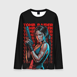 Мужской лонгслив Lara Croft с пистолетом