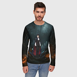 Лонгслив мужской Вампир Сон Джин-Ву - Поднятие уровня в одиночку ан, цвет: 3D-принт — фото 2