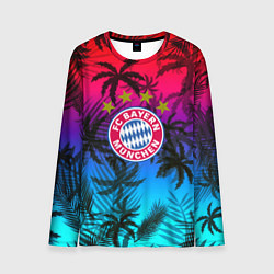 Лонгслив мужской Бавария Мюнхен неон тропики, цвет: 3D-принт