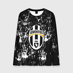 Лонгслив мужской Ювентус текстура руки краски, цвет: 3D-принт