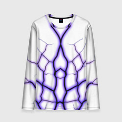 Лонгслив мужской Color white purple, цвет: 3D-принт