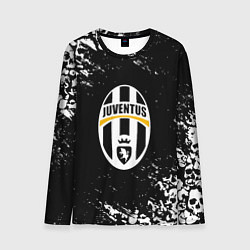 Лонгслив мужской Ювентус черепа краски, цвет: 3D-принт