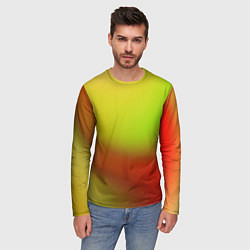 Лонгслив мужской Color multicolored gradient, цвет: 3D-принт — фото 2