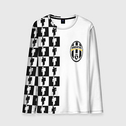 Мужской лонгслив Ювентус паттерн люди