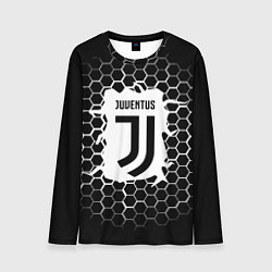 Лонгслив мужской Juventus соты текстура краски, цвет: 3D-принт