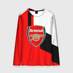 Лонгслив мужской Арсенал геометрия спорт, цвет: 3D-принт