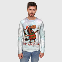Лонгслив мужской Праздничный драйв, цвет: 3D-принт — фото 2
