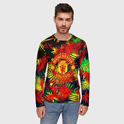Лонгслив мужской Манчестер Юнайтед тропики, цвет: 3D-принт — фото 2