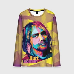Лонгслив мужской Kurt Cobain: Abstraction, цвет: 3D-принт