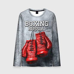 Лонгслив мужской Boxing Russia, цвет: 3D-принт