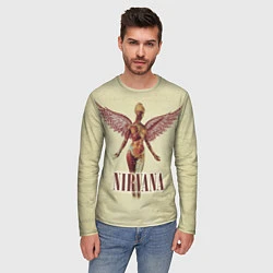Лонгслив мужской Nirvana Angel, цвет: 3D-принт — фото 2