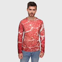 Лонгслив мужской Кусок мяса, цвет: 3D-принт — фото 2