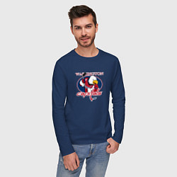 Лонгслив хлопковый мужской Washington Capitals Hockey, цвет: тёмно-синий — фото 2