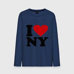 Мужской лонгслив I love NY