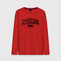Лонгслив хлопковый мужской Princeton Plainsboro, цвет: красный