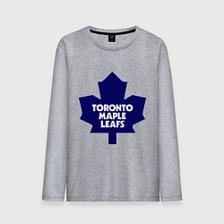 Лонгслив хлопковый мужской Toronto Maple Leafs цвета меланж — фото 1