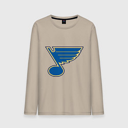 Лонгслив хлопковый мужской St Louis Blues, цвет: миндальный