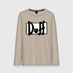 Лонгслив хлопковый мужской Duff, цвет: миндальный