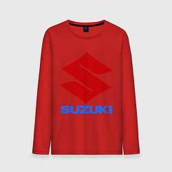 Лонгслив хлопковый мужской Suzuki, цвет: красный