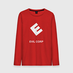 Лонгслив хлопковый мужской Evil corporation, цвет: красный