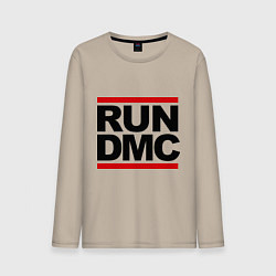 Лонгслив хлопковый мужской Run DMC, цвет: миндальный