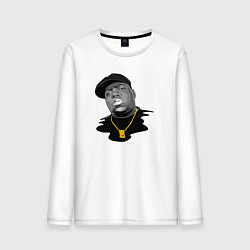 Лонгслив хлопковый мужской The Notorious BIG, цвет: белый