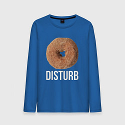Лонгслив хлопковый мужской Disturb Donut цвета синий — фото 1